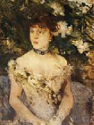Berthe Morisot Young Woman in Evening Dress USA oil painting reproduction